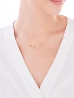 Złoty naszyjnik, ankier - nieskończoności