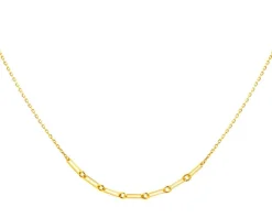 Złoty naszyjnik, ankier - paper clip