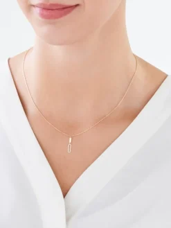 Złoty naszyjnik, ankier - paper clip