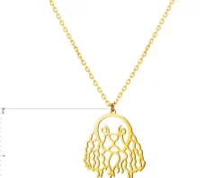 Złoty naszyjnik, ankier - piesek