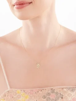 Złoty naszyjnik, ankier - piesek