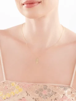 Złoty naszyjnik, ankier - piesek