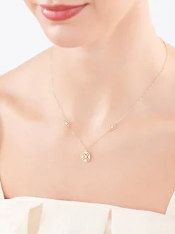 Złoty naszyjnik, ankier - rozety