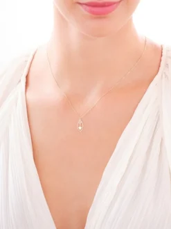 Złoty naszyjnik, ankier - serce