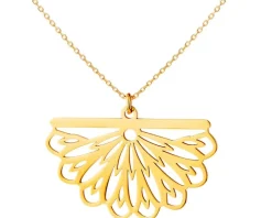 Złoty naszyjnik, ankier  - wachlarz