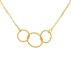 Złoty naszyjnik, ankier- koła