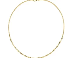 Złoty naszyjnik elastyczny