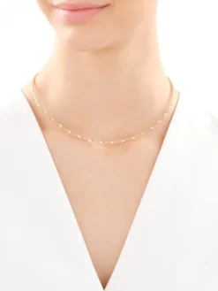 Złoty naszyjnik elastyczny