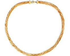 Złoty naszyjnik elastyczny