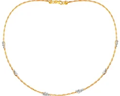 Złoty naszyjnik sztywny