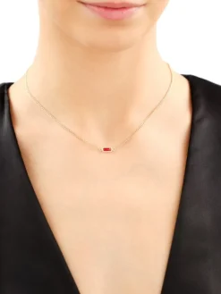 Złoty naszyjnik z cyrkonią