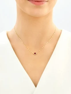 Złoty naszyjnik z cyrkonią