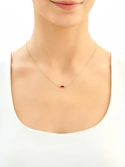 Złoty naszyjnik z cyrkonią