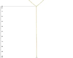 Złoty naszyjnik z cyrkonią, ankier