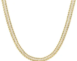 Złoty naszyjnik z cyrkoniami