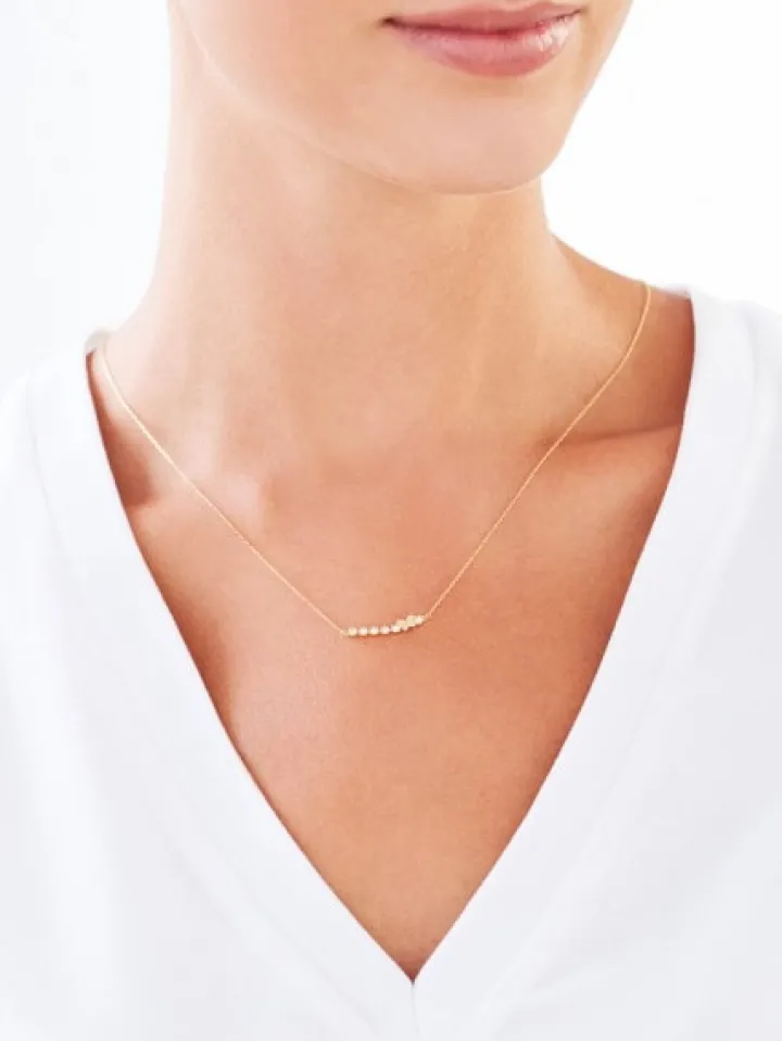 Złoty naszyjnik z cyrkoniami - motyl