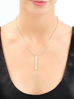 Złoty naszyjnik z cyrkoniami