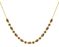 Złoty naszyjnik z cyrkoniami