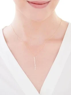 Złoty naszyjnik z cyrkoniami