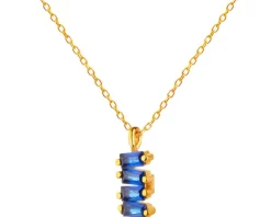 Złoty naszyjnik z cyrkoniami, ankier