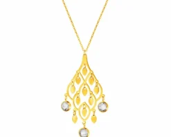 Złoty naszyjnik z cyrkoniami