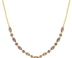 Złoty naszyjnik z cyrkoniami