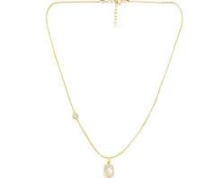 Złoty naszyjnik z cyrkoniami