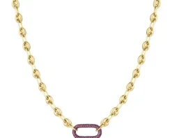 Złoty naszyjnik z cyrkoniami