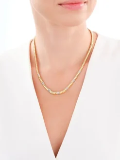 Złoty naszyjnik z cyrkoniami