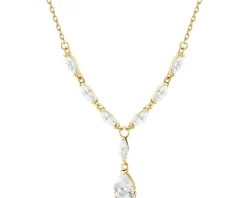 Złoty naszyjnik z cyrkoniami