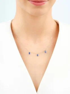 Złoty naszyjnik z cyrkoniami