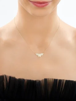 Złoty naszyjnik z cyrkoniami - DC, Wonder Woman, Warner Bros. Discovery