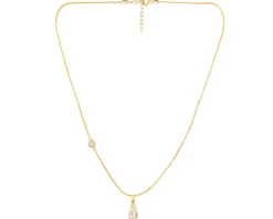 Złoty naszyjnik z cyrkoniami