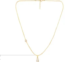 Złoty naszyjnik z cyrkoniami