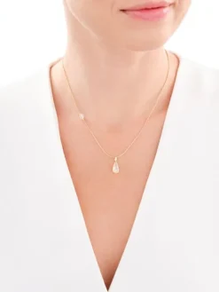 Złoty naszyjnik z cyrkoniami