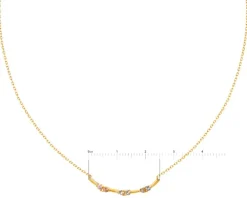 Złoty naszyjnik z cyrkoniami, ankier