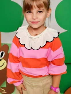 Złoty naszyjnik z emalią - agrafka