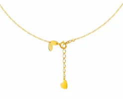 Złoty naszyjnik z emalią - daughter, mother