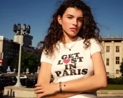 Złoty naszyjnik z emalią - serce