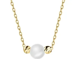 Złoty naszyjnik z perłą