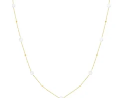 Złoty naszyjnik z perłami