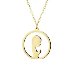 Złoty naszyjnik z wizerunkiem Matki Boskiej, ankier