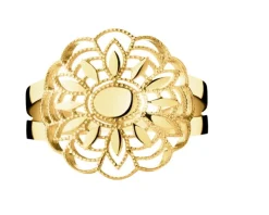 Złoty pierścionek - kwiat