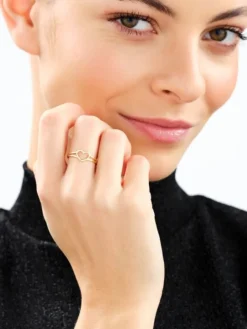 Złoty pierścionek - serce