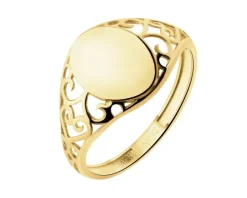 Złoty pierścionek - sygnet