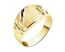 Złoty pierścionek - sygnet