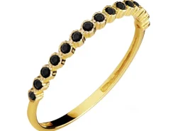 Złoty pierścionek z cyrkoniami