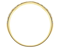 Złoty pierścionek z cyrkoniami