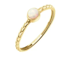 Złoty pierścionek z opalitem