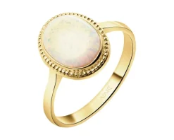 Złoty pierścionek z opalitem